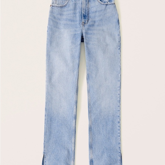Abercrombie & Fitch A&F 90s Straight Ultra High Rise Jeans 6 XS extra short - Picture 5 of 5